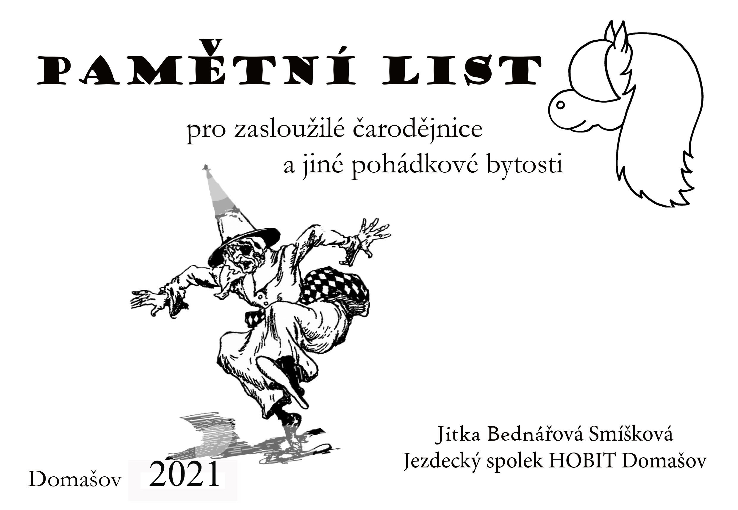 čarodějnice pamětní list